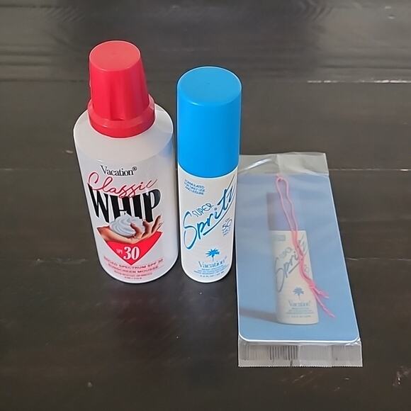 VACATION Sunscreen Bundle Classic Whip Super Spritz Air Freshener 3 Piece Bundle - Picture 1 of 9